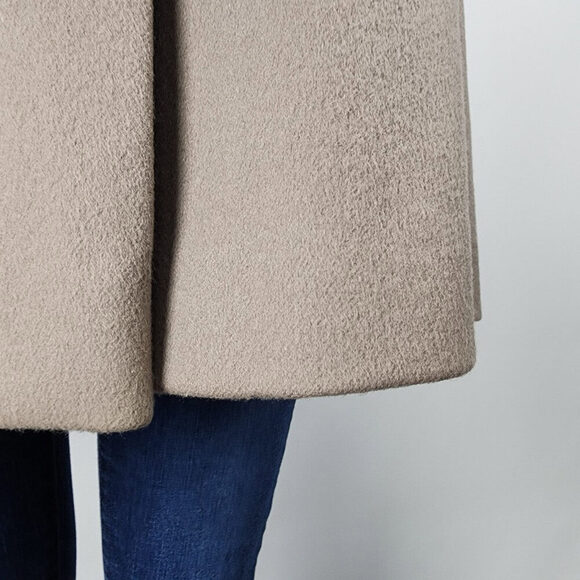 Vintage BMH Fashions Taupe Wool Cape Jacket Onesize - Picture 6 of 10